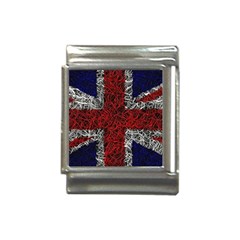 Union Jack Flag Uk Patriotic Italian Charm (13mm) by Celenk