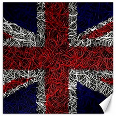 Union Jack Flag Uk Patriotic Canvas 12  X 12  by Celenk