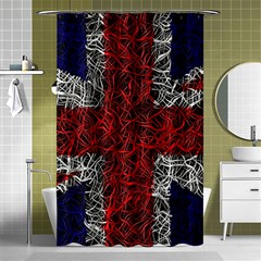 Union Jack Flag Uk Patriotic Shower Curtain 48  X 72  (small)  by Celenk