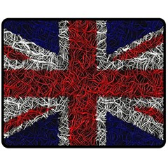 Union Jack Flag Uk Patriotic Two Sides Fleece Blanket (medium) by Celenk