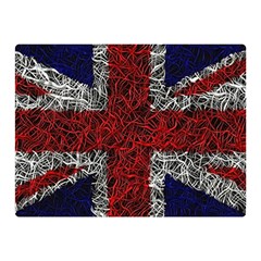 Union Jack Flag Uk Patriotic Two Sides Premium Plush Fleece Blanket (mini) by Celenk