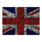 Union Jack Flag Uk Patriotic Two Sides Premium Plush Fleece Blanket (Mini) 35 x27  Blanket Back