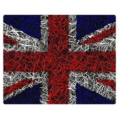 Union Jack Flag Uk Patriotic Premium Plush Fleece Blanket (medium) by Celenk