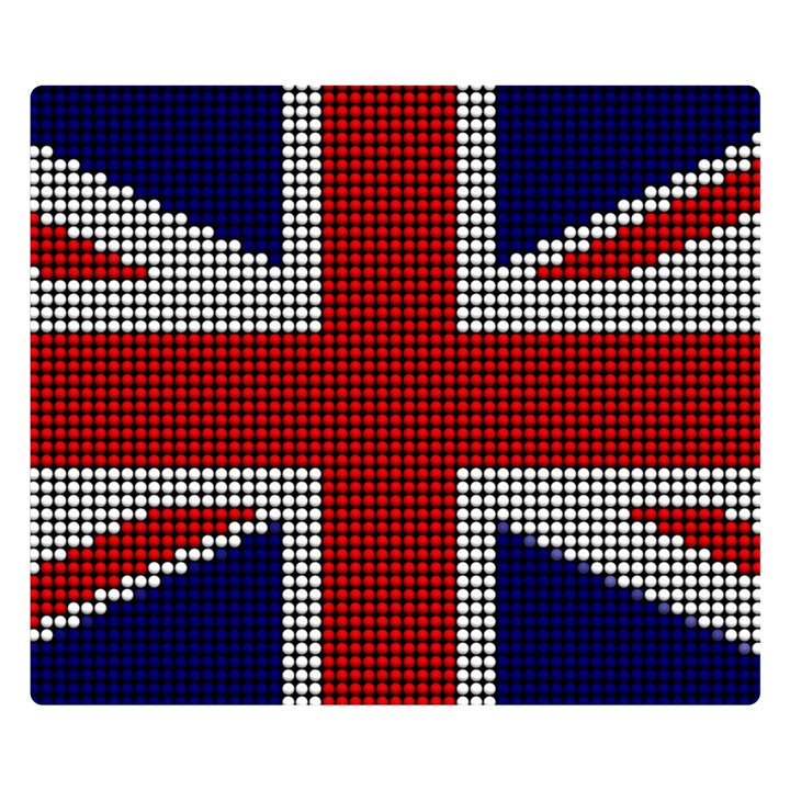 Union Jack Flag British Flag Premium Plush Fleece Blanket (Small)