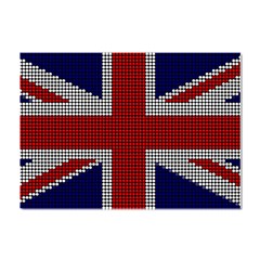 Union Jack Flag British Flag Crystal Sticker (a4) by Celenk