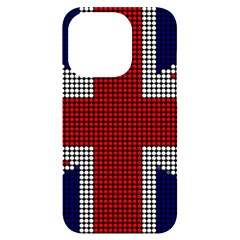 Union Jack Flag British Flag Iphone 14 Pro Black Uv Print Case by Celenk