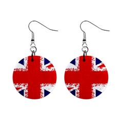 Union Jack London Flag Uk Mini Button Earrings by Celenk