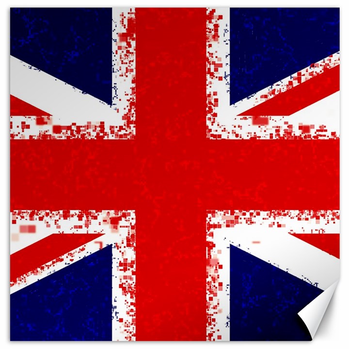 Union Jack London Flag Uk Canvas 20  x 20 