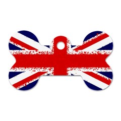 Union Jack London Flag Uk Dog Tag Bone (two Sides) by Celenk