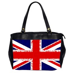 Union Jack London Flag Uk Oversize Office Handbag (2 Sides) by Celenk