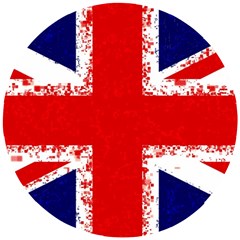 Union Jack London Flag Uk Wooden Puzzle Round by Celenk