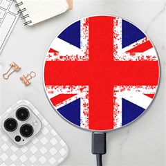 Union Jack London Flag Uk Wireless Fast Charger(white) by Celenk