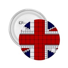 Union Jack Flag Uk Patriotic 2 25  Buttons by Celenk