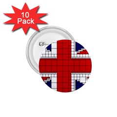 Union Jack Flag Uk Patriotic 1 75  Buttons (10 Pack) by Celenk