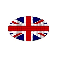 Union Jack Flag Uk Patriotic Sticker Oval (10 Pack) by Celenk