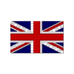 Union Jack Flag Uk Patriotic Sticker Rectangular (100 Pack) by Celenk