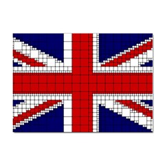 Union Jack Flag Uk Patriotic Sticker A4 (10 Pack) by Celenk