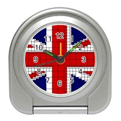 Union Jack Flag Uk Patriotic Travel Alarm Clock by Celenk