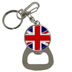 Union Jack Flag Uk Patriotic Bottle Opener Key Chain