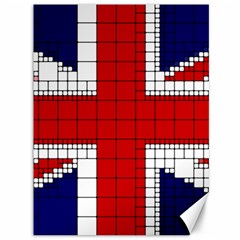 Union Jack Flag Uk Patriotic Canvas 36  X 48  by Celenk