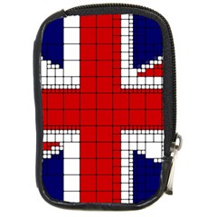 Union Jack Flag Uk Patriotic Compact Camera Leather Case by Celenk