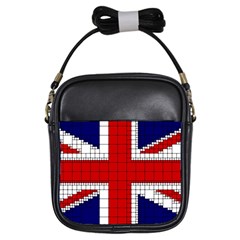 Union Jack Flag Uk Patriotic Girls Sling Bag by Celenk