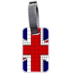 Union Jack Flag Uk Patriotic Luggage Tag (two Sides) by Celenk