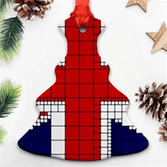 Union Jack Flag Uk Patriotic Christmas Tree Ornament (two Sides) by Celenk