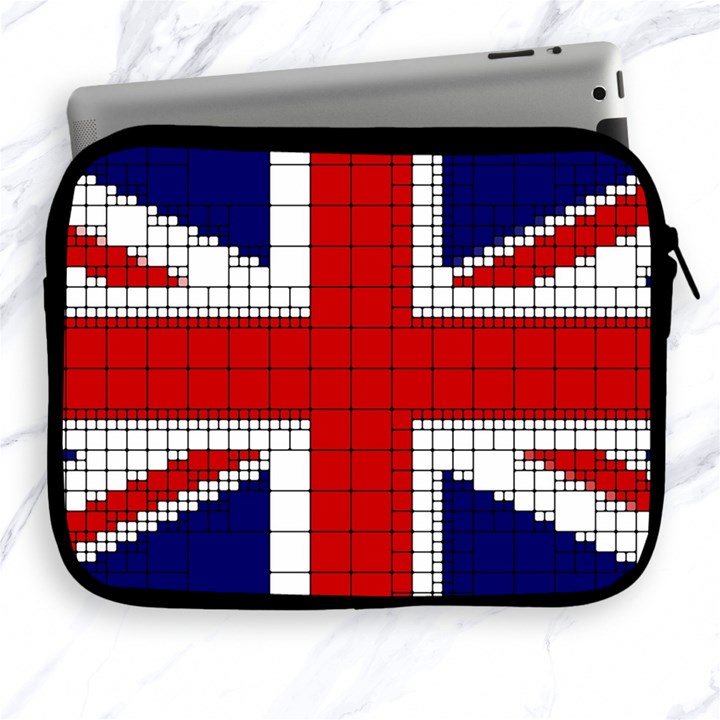 Union Jack Flag Uk Patriotic Apple iPad 2/3/4 Zipper Cases