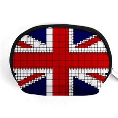 Union Jack Flag Uk Patriotic Accessory Pouch (medium) by Celenk