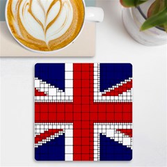 Union Jack Flag Uk Patriotic Uv Print Square Tile Coaster  by Celenk