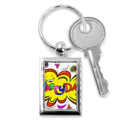 Happy Happiness Child Smile Joy Key Chain (rectangle) by Celenk