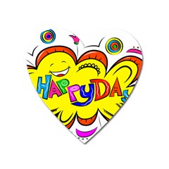 Happy Happiness Child Smile Joy Heart Magnet by Celenk