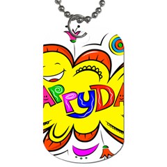 Happy Happiness Child Smile Joy Dog Tag (one Side) by Celenk