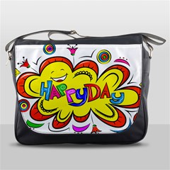 Happy Happiness Child Smile Joy Messenger Bag by Celenk