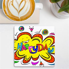 Happy Happiness Child Smile Joy Uv Print Square Tile Coaster  by Celenk