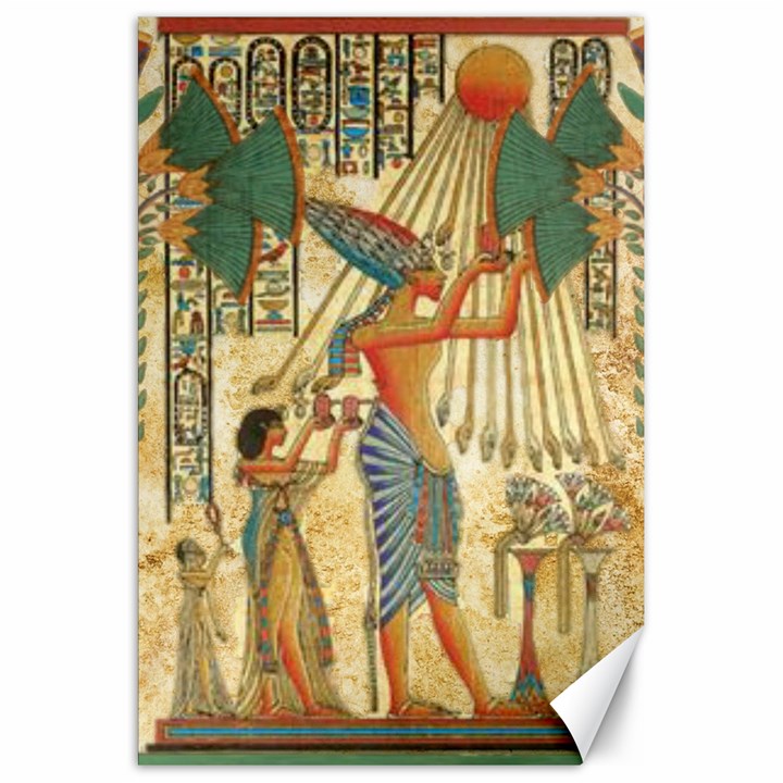 Egyptian Man Sun God Ra Amun Canvas 20  x 30 