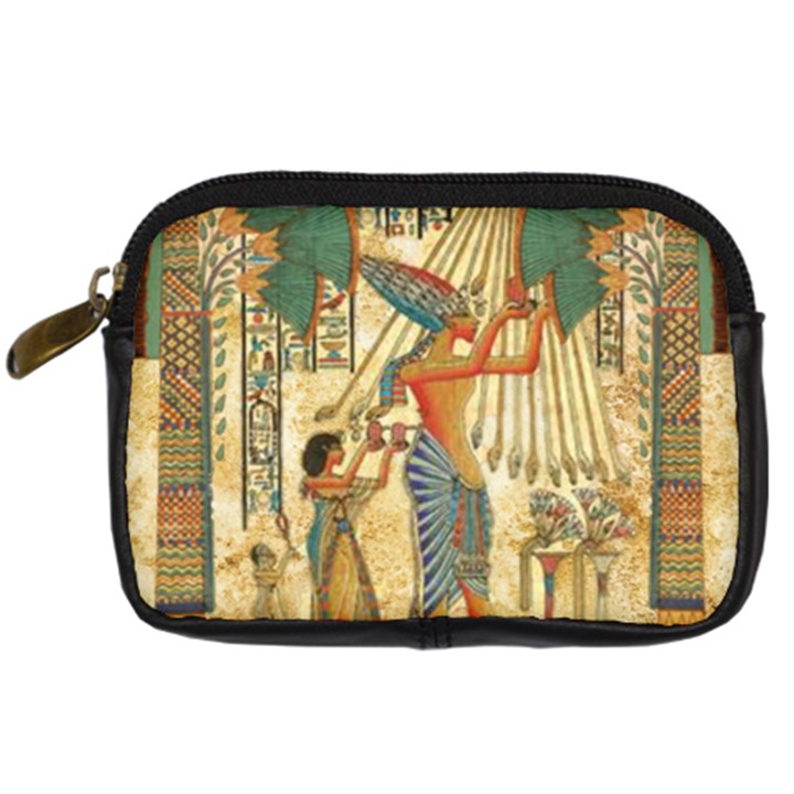 Egyptian Man Sun God Ra Amun Digital Camera Leather Case