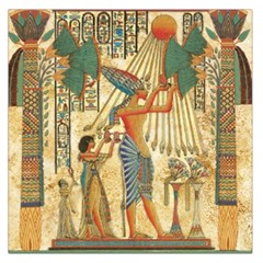 Egyptian Man Sun God Ra Amun Square Satin Scarf (36  x 36 )