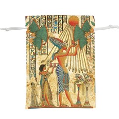 Egyptian Man Sun God Ra Amun Lightweight Drawstring Pouch (XL)