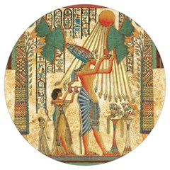 Egyptian Man Sun God Ra Amun Round Trivet