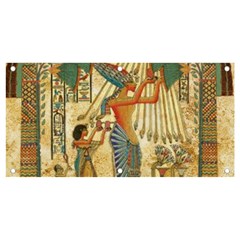 Egyptian Man Sun God Ra Amun Banner And Sign 4  X 2  by Celenk