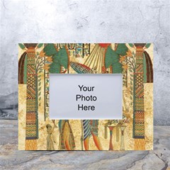 Egyptian Man Sun God Ra Amun White Tabletop Photo Frame 4 x6  by Celenk