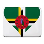 Heart Love Flag Antilles Island Small Mousepad Front