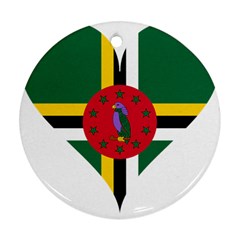 Heart Love Flag Antilles Island Ornament (round)