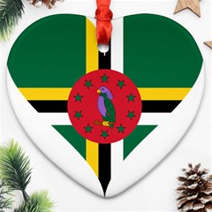 Heart Love Flag Antilles Island Ornament (heart) by Celenk