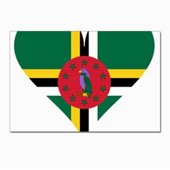 Heart Love Flag Antilles Island Postcard 4 x 6  (pkg Of 10) by Celenk