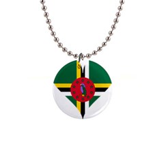 Heart Love Flag Antilles Island 1  Button Necklace by Celenk