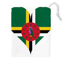 Heart Love Flag Antilles Island Drawstring Pouch (4xl) by Celenk