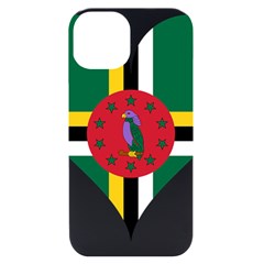 Heart Love Flag Antilles Island Iphone 14 Black Uv Print Case by Celenk